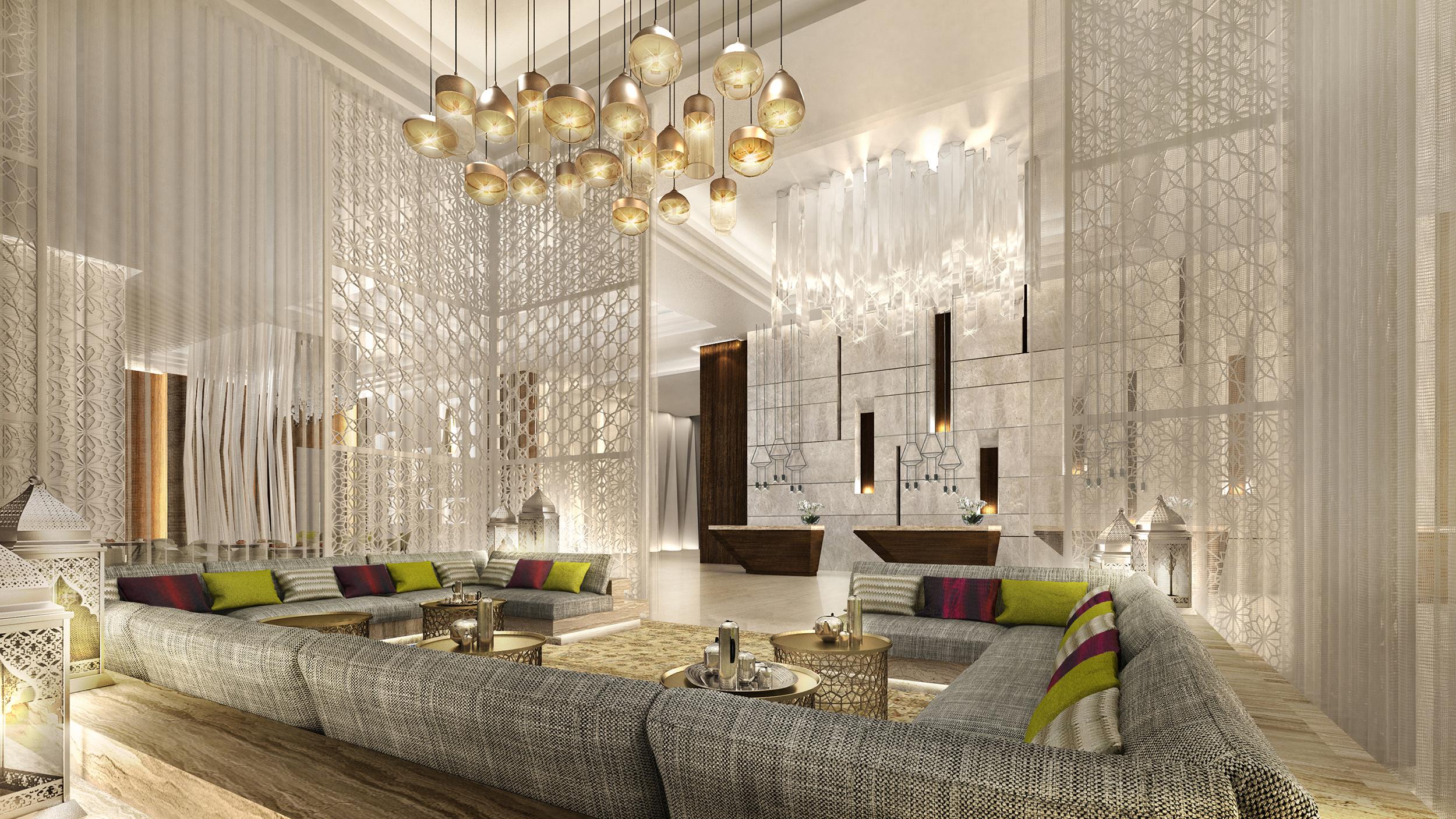 Grand Mercure Dubai City Exterior foto The lobby of the hotel